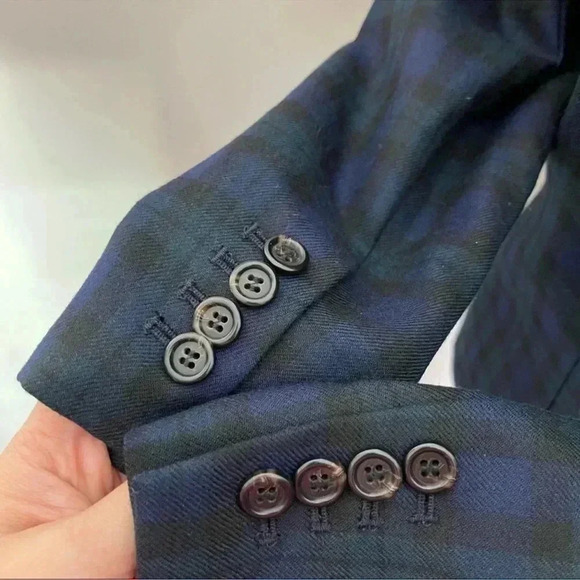 J. Crew Women's Blackwatch Tartan Plaid Wool Regent
Jacket Blazer size 4 - Picture 7 of 8